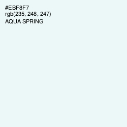 #EBF8F7 - Aqua Spring Color Image